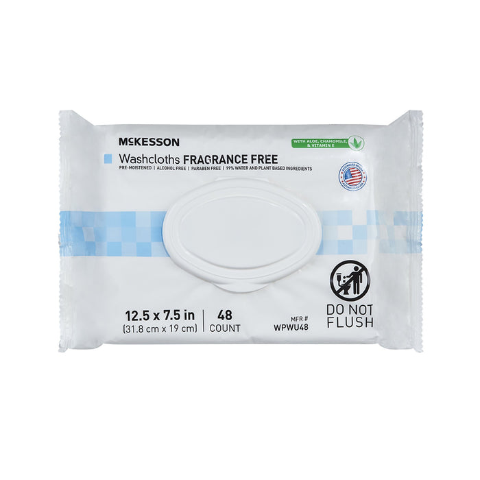 McKesson Washcloths Unscented - Case of 576