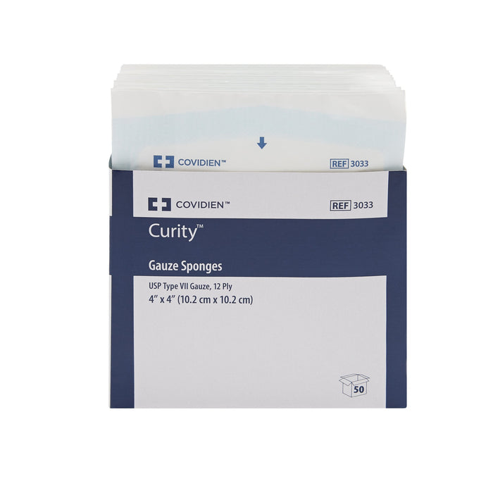 Curity™  Gauze Sponge  12-Ply 4 X 4 Inch - 3033