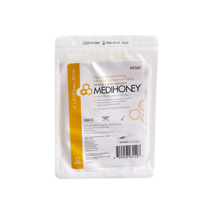 MEDIHONEY® 4 X 5  Calcium Alginate Dressing -  31045