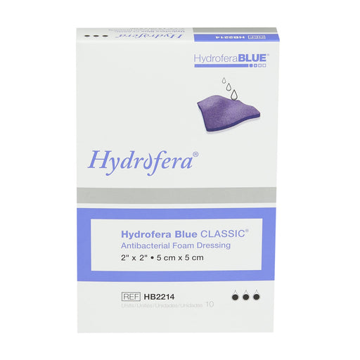 Hydrofera BLUE® Classic 2 X 2 Inch Square Non-Adhesive without Border - Medical Supply Surplus