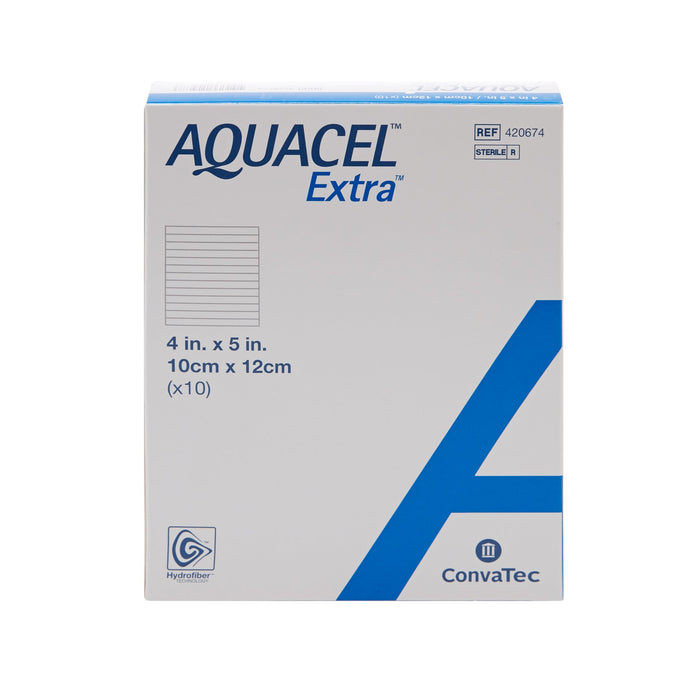 Aquacel® Extra™ Hydrofiber Wound Dressing 4" x 5" - 420674