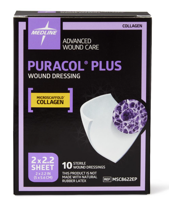 Puracol Plus 2 x 2.2 Collagen Wound Dressing — Medical Supply Surplus