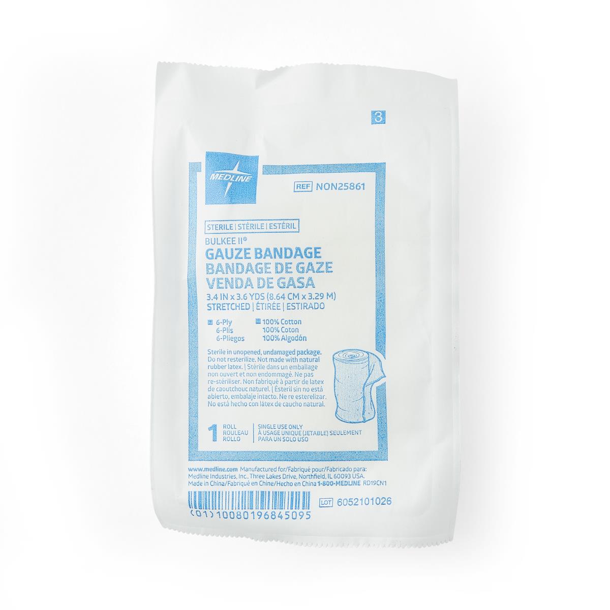 Bulkee II Sterile Cotton Gauze Bandages - NON25865 