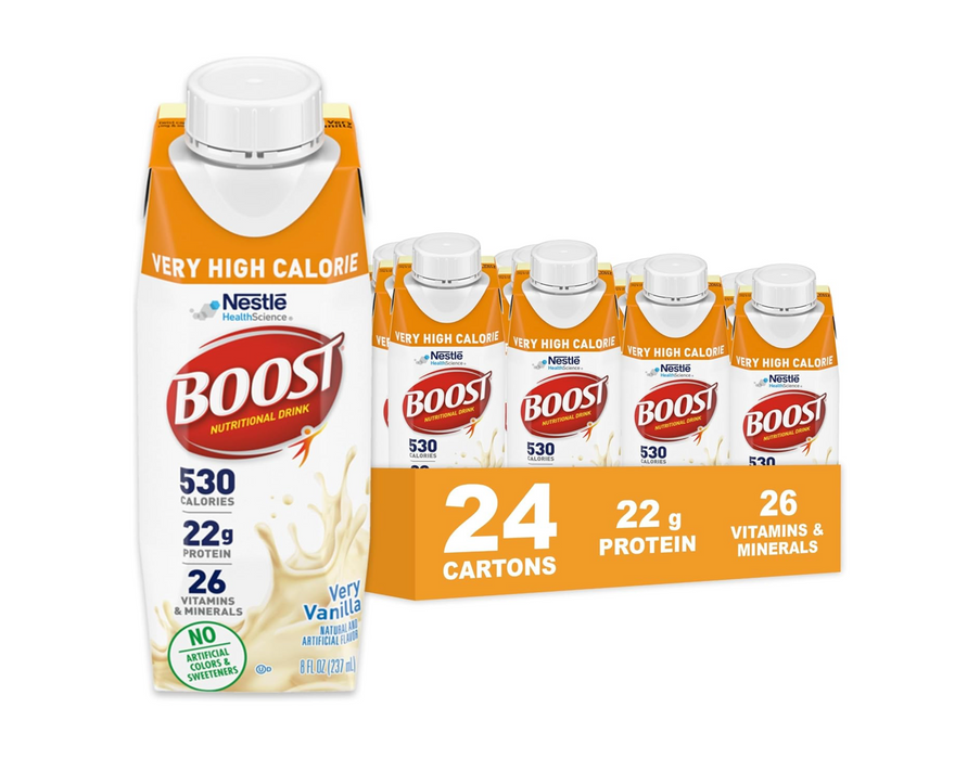 Boost® Very High Calorie Very Vanilla Flavor 8oz - Case of 24