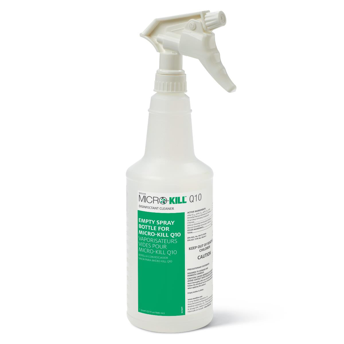 Empty Spray Bottle for Micro-Kill Q10 - Case of 6 — Medical Supply Surplus