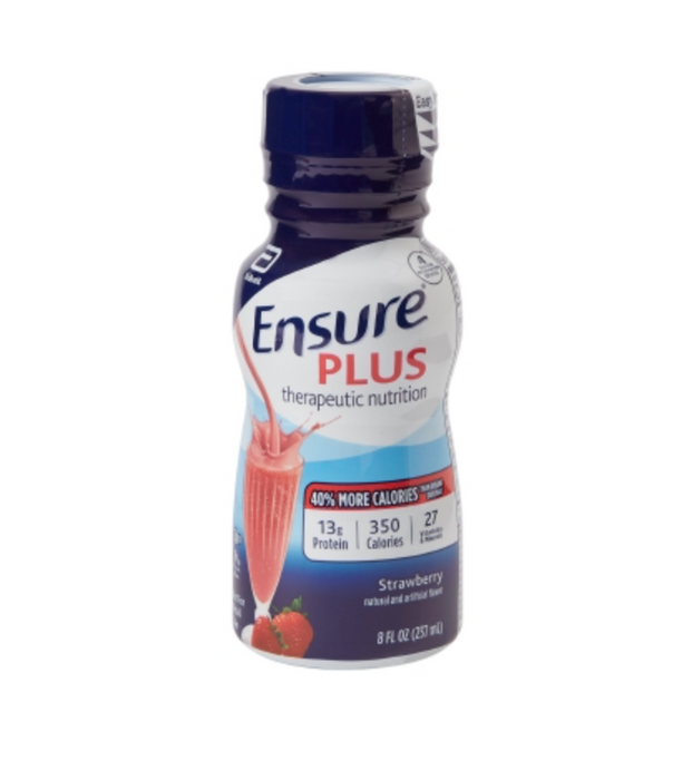 Ensure® Plus Therapeutic Nutrition Shake Bottle 8oz - Case of 24 - Medical Supply Surplus