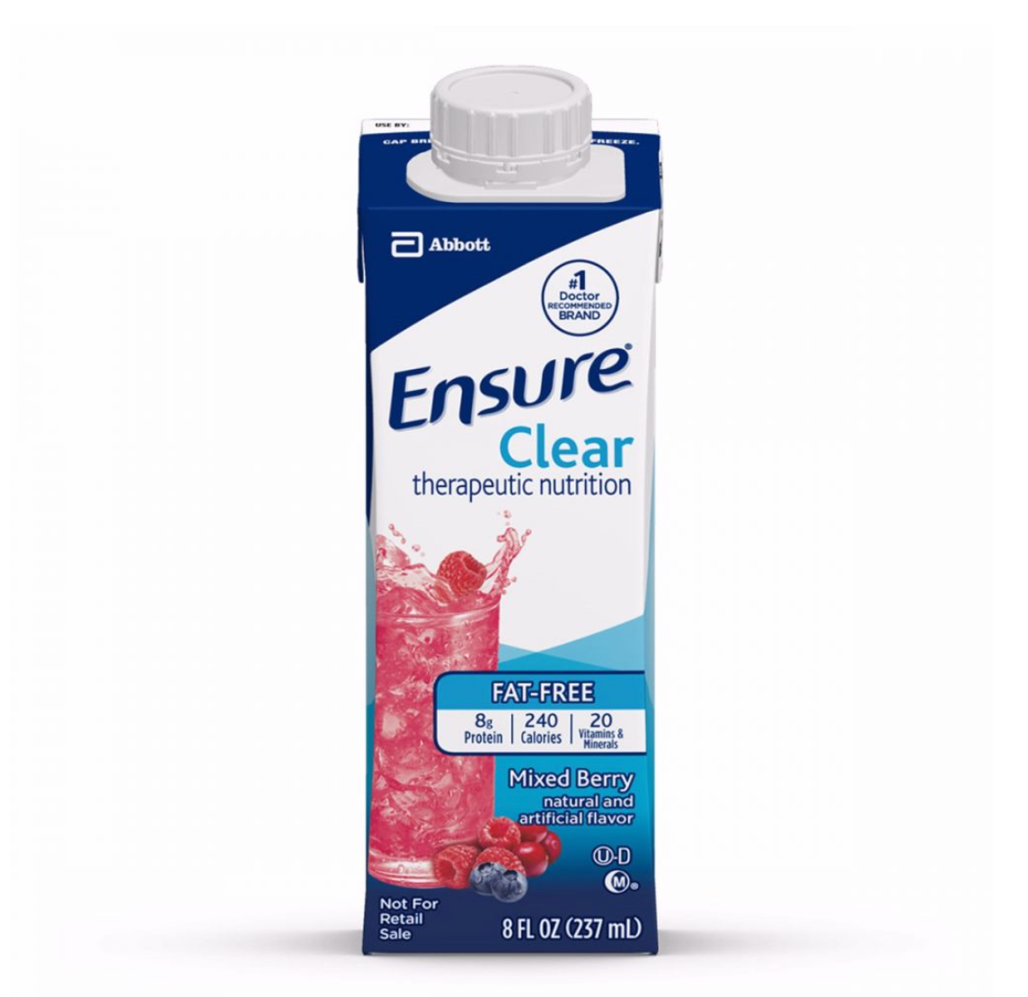 Ensure Clear Therapeutic Nutrition Drink, Apple, 8 Oz, 24